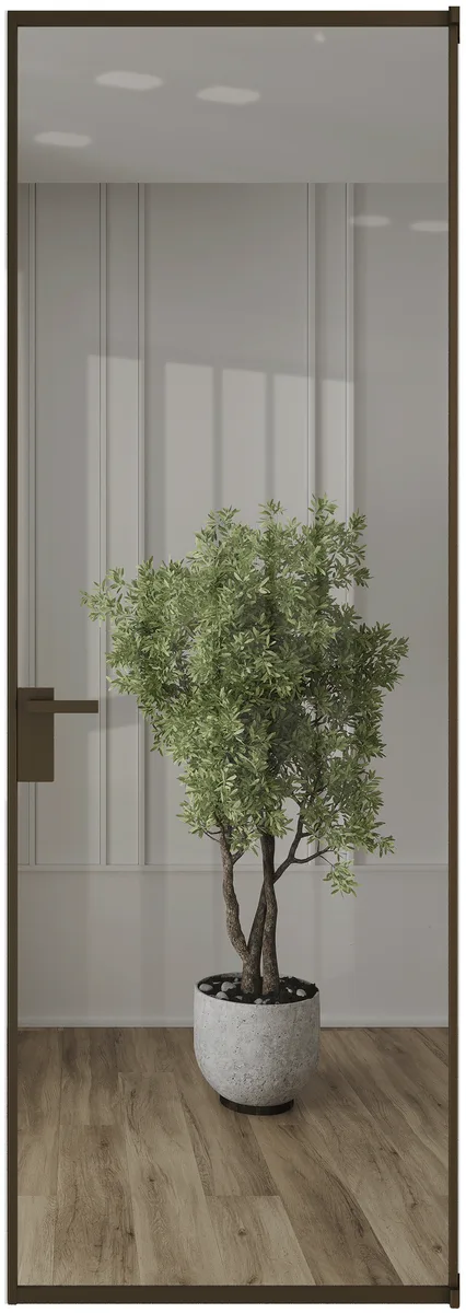 Алюминиевая дверь Profil Doors 1AT ЗЕРКАЛО